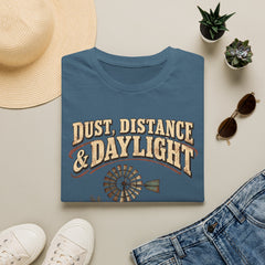 Dust, Distance & Daylight T-Shirt — Vintage Windmill Graphic Tee for Outdoor Lovers- Southern Heritage