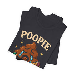 Funny Poop Doopie Emoji Tee, Quirky Graphic, Humorous Apparel, Playful Wear, Fizzing jewelry