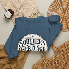 Southern Heritage Crewneck Sweatshirt — Vintage Magnolia Graphic