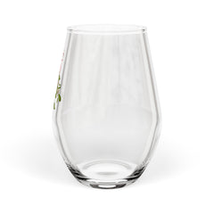 Mistletoe Christmas Stemless Wine Glass