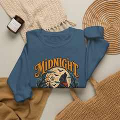 Midnight Howl Club Sweatshirt — Moonlit Wolves Graphic Crewneck