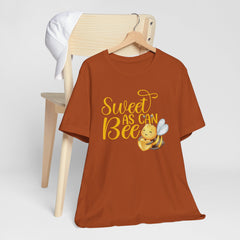 Sweet As Can Bee - Unisex Jersey Tee - Cute Bee Graphic T-Shirt