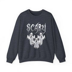 Scary Ghosts Unisex Crewneck Sweatshirt | Halloween Apparel, Spooky Sweatshirt, Ghost Theme, Gift for Halloween Lovers, Cozy Fall Fashion