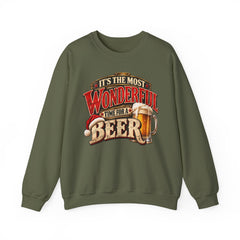 It’s the Most Wonderful Time for a Beer Crewneck Sweatshirt - Christmas