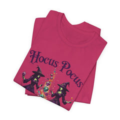 Hocus Pocus Halloween T-Shirt, Witch Tee, Unisex Halloween Shirt, Spooky Season Apparel, Costume Party Top