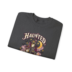 Haunted But Homey Sweatshirt — Cozy Halloween Haunted House Crewneck