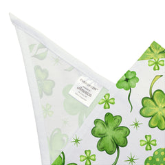 St. Patrick's Day Pet Bandana - Clover Print on White