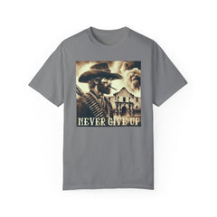 Alamo - Never Give Up - T-shirt - Military Branches, Right to Bear Arms, American Flag