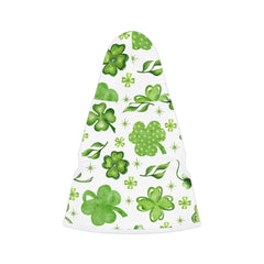 Shamrocks Print Dog Hoodie for St. Patrick's Day