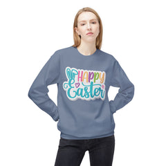 Happy Easter Unisex Midweight Softstyle Fleece Crewneck Sweatshirt