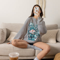 Hot Cocoa Kinda Day Sweatshirt- Winter- Christmas- Snowman
