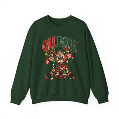 Oh Deer Christmas Sweatshirt — Cute Reindeer Holiday Crewneck