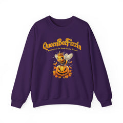 Fall Queen Bee Crewneck Sweatshirt - Halloween Pumpkin Design