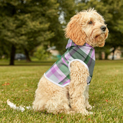 Pet Hoodie - Lavender & Pink Plaid