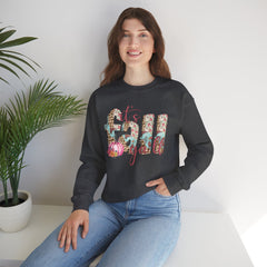 Cozy It’s Fall Y’all Sweatshirt with Floral Design, Perfect for Autumn Style, Thanksgiving Gift, Casual Wear, Seasonal Comfort