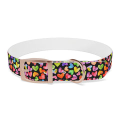 Dog Collar- Rainbow Hearts