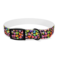 Dog Collar- Rainbow Hearts