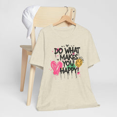 Do What Makes You Happy Tee | Unisex Jersey Short Sleeve Shirt, Positive Vibes Shirt, Gift for Friends, Uplifting Apparel, Casual [...]