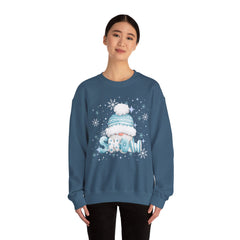 Winter Chill Sweatshirt - Cozy Unisex Crewneck with Snowy Design, Perfect for Holidays, Gifts, Snow Lovers, Warmth, Casual Style