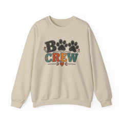 Dog Crew Sweatshirt – "B Crew" Paw Print Graphic Crewneck