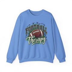 Football Therapy Sweatshirt — Vintage Football Graphic Crewneck