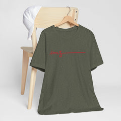 Love Signature T-Shirt – Minimal Red Script Tee