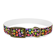 Dog Collar- Rainbow Hearts