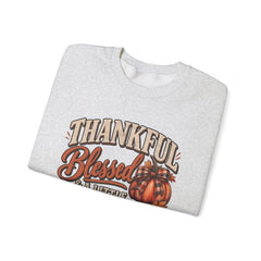 "Thankful, Blessed & a Little Stressed" Fall Pumpkin Sweatshirt