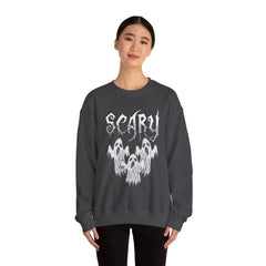 Scary Ghosts Unisex Crewneck Sweatshirt | Halloween Apparel, Spooky Sweatshirt, Ghost Theme, Gift for Halloween Lovers, Cozy Fall Fashion