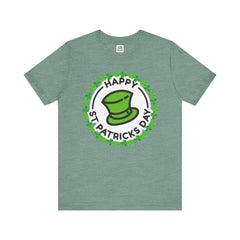 Happy St. Patrick's Day Unisex Tee - Leprechaun Hat