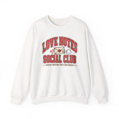 Love Notes Social Club Sweatshirt — Retro Valentine Crewneck