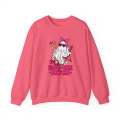Boo-gie Bitch Ghost Crewneck Sweatshirt — Cute Retro Halloween Graphic