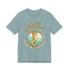 Sea the Sparkle Seahorse T-Shirt — Nautical Mermaid Beach Tee