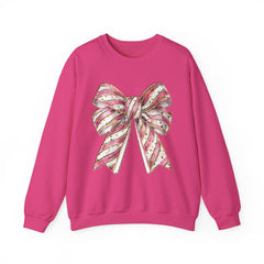 Pink & Gold  Bow  Sweatshirt - Valentine