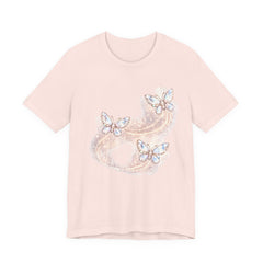 Butterfly Sparkle Tee — Pastel Crystal Butterflies Graphic T-Shirt