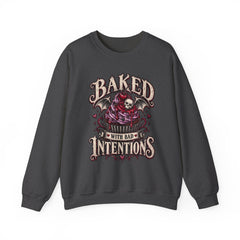 Baked With Bad Intentions Sweatshirt - Halloween Vibes