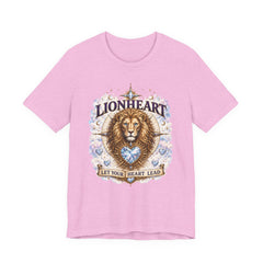 Lionheart T-Shirt — "Let Your Heart Lead" Lion Graphic Tee