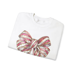 Pink & Gold  Bow  Sweatshirt - Valentine