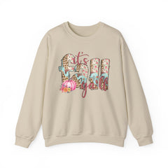 Cozy It’s Fall Y’all Sweatshirt with Floral Design, Perfect for Autumn Style, Thanksgiving Gift, Casual Wear, Seasonal Comfort