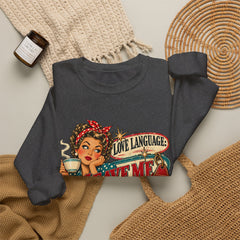 Retro Rosie 'Leave Me Alone' Vintage Pin-Up Graphic Sweatshirt- Valentine