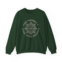 “Have Yourself a Merry Little Christmas” Snowflake Gildan Crewneck Sweatshirt
