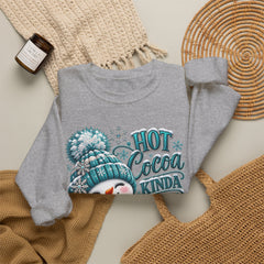 Hot Cocoa Kinda Day Sweatshirt- Winter- Christmas- Snowman
