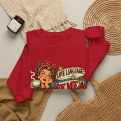 Retro Rosie 'Leave Me Alone' Vintage Pin-Up Graphic Sweatshirt- Valentine
