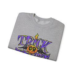Halloween 'Trick or Treat' Crewneck Sweatshirt — Retro Candy Graphic
