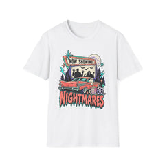 Nightmares Movie Poster T-Shirt — "Now Showing" Retro Drive-in Movie Horror BP Halloween