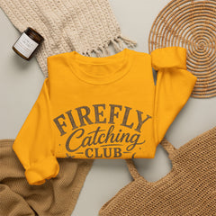 Firefly Catching Club Sweatshirt — Vintage Mason Jar Summer Nights Crewneck - Southern Heritage