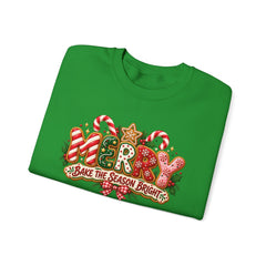 Christmas Cookie 'Make The Season Bright' Crewneck Sweatshirt