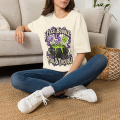 Fizz, Bubble Witch Tee — "Fizz, Bubble, Toil & Trouble" Halloween Graphic T-Shirt BP