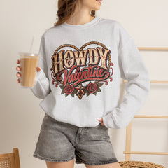 Howdy Valentine Crewneck Sweatshirt