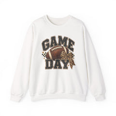 Game Day Sweatshirt — Leopard Football Graphic Crewneck